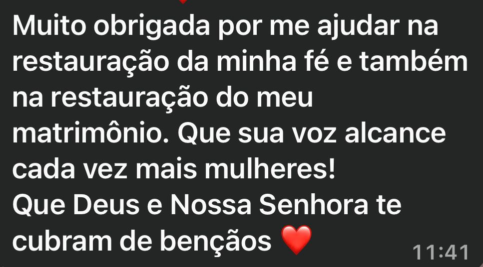 Depoimento de aluna